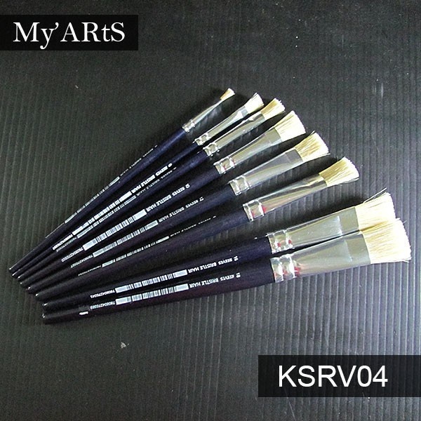 

Reeves Bristle Flat Brush Kuas Lukis Gambar Cat Minyak Alat Lukis