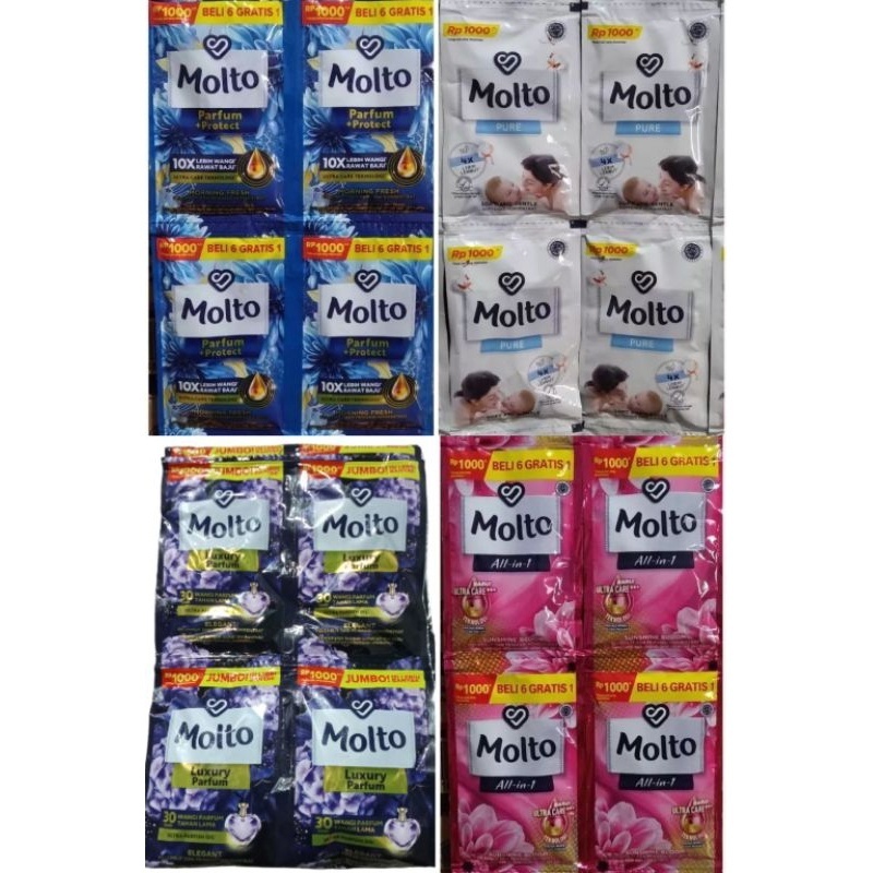 Molto 1000 Pewangi Dan Pelembut Pakaian Sachet