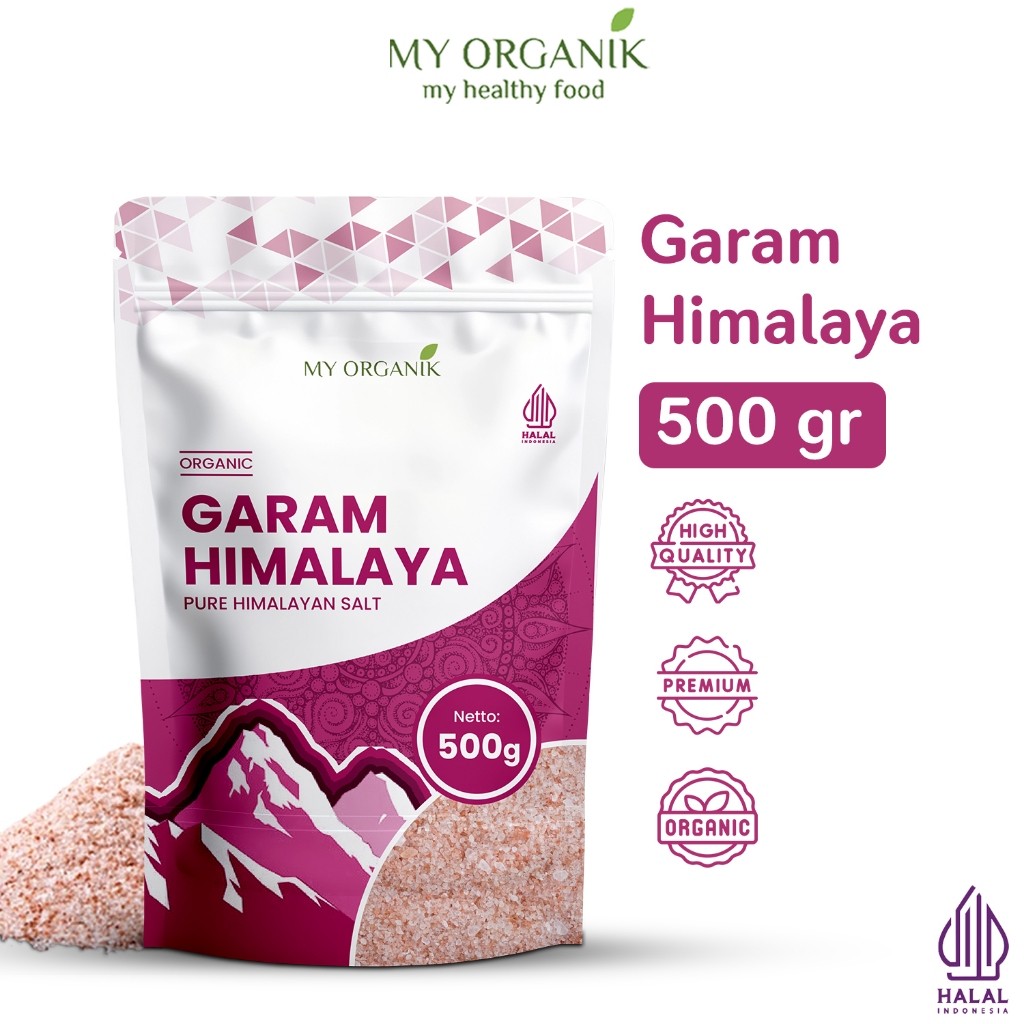 

My Organik Garam Himalaya 500gr Pink Himalayan Salt Original Premium