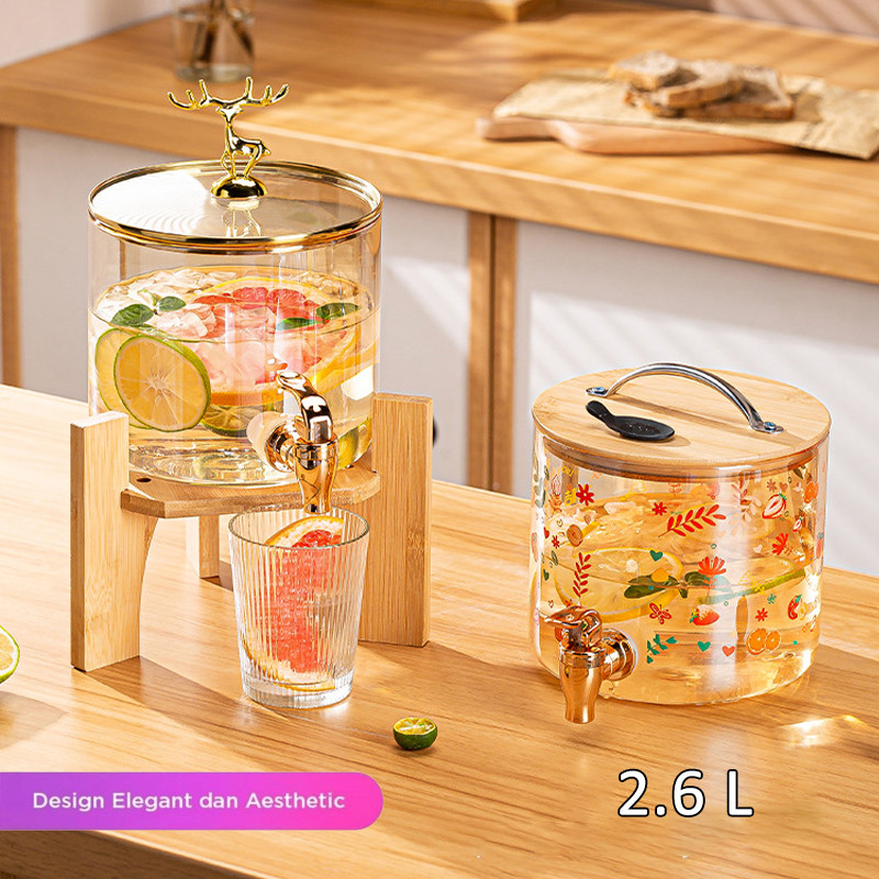 Dispenser Air Kaca /  Dispenser kaca imut dan cantik /Dispenser Estetik Dispenser Air Kaca Sultan / 