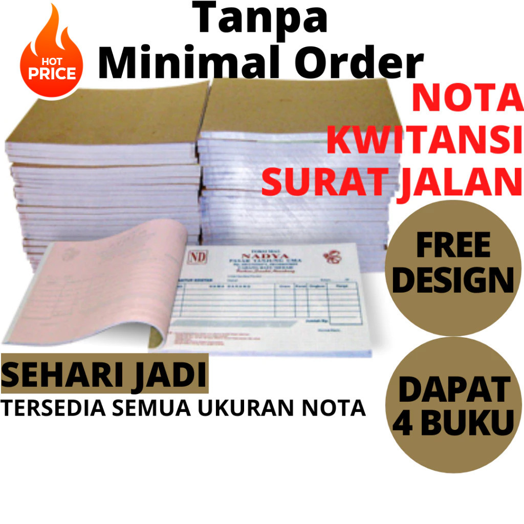 

[TERLENGKAP] NOTA TOKO CUSTOM 1 2 3 RANGKAP / PLY BON SURAT KWINTANSI SURAT JALAN INVOICE FORMULIR SLIP GAJI FORM