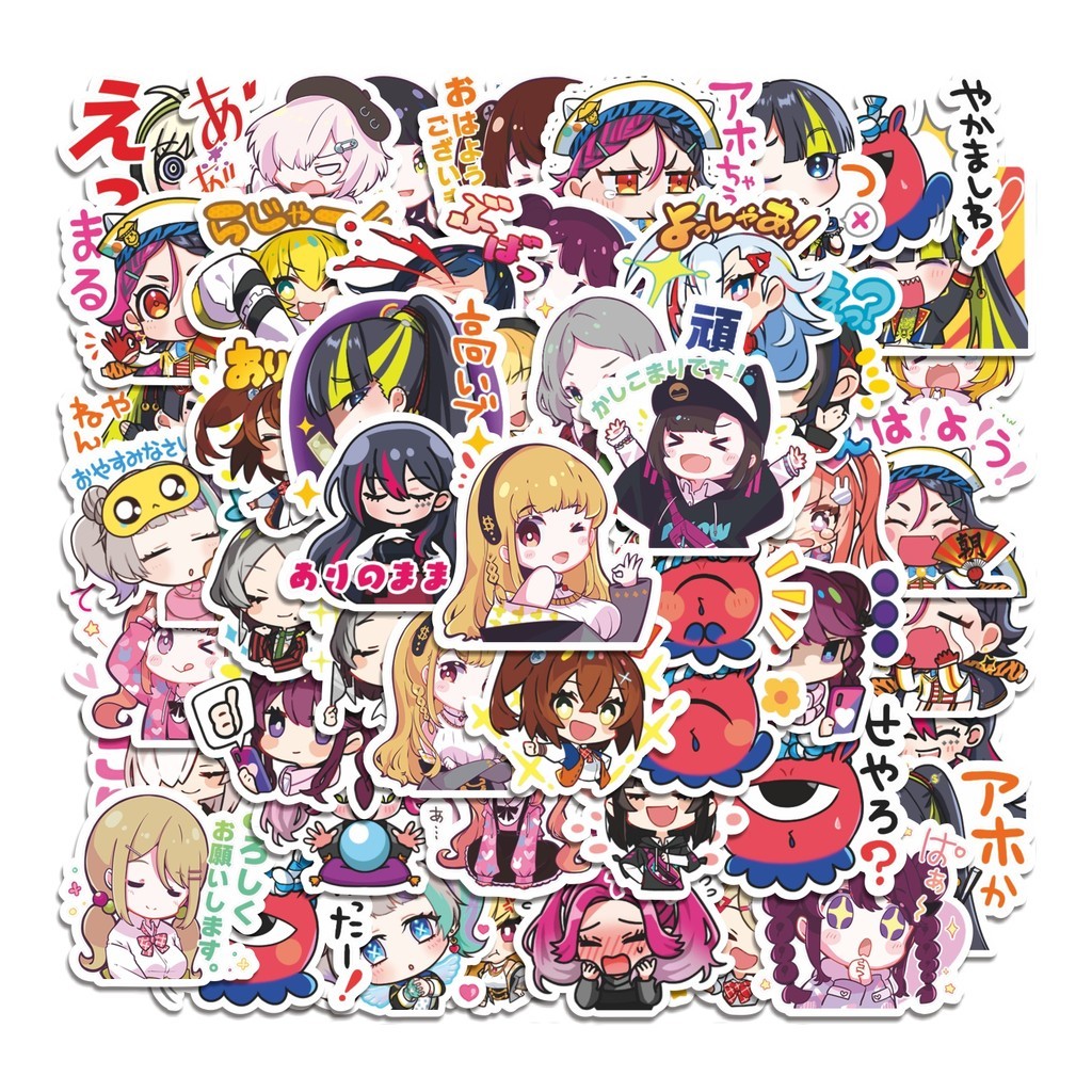 

COD 50 Pcs Stiker Denonbu Lucu Anti Air Untuk Dekorasi Notebook Sepeda Skateboard Handphone