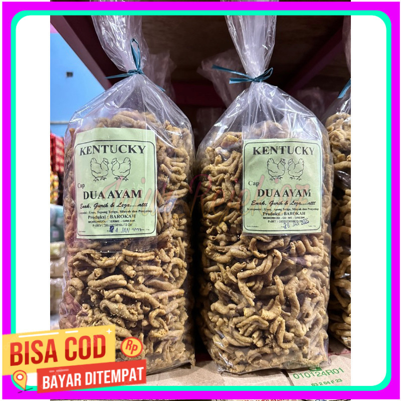 

termurah 1kg keripik usus ayam super