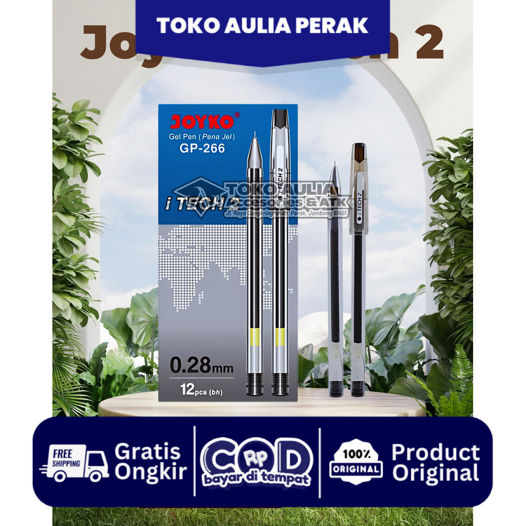 

JOYCO GP-266 I TECH HITECH 2 (12pcs)/ TERMURAH/ BALLPOINT MURAH & TERLARIS/ JOYKO I-TECH GP266