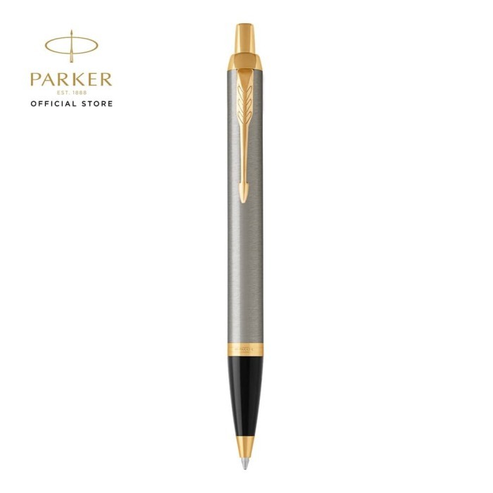 

Parker IM Brushed Metal Gold Trim Ballpoint