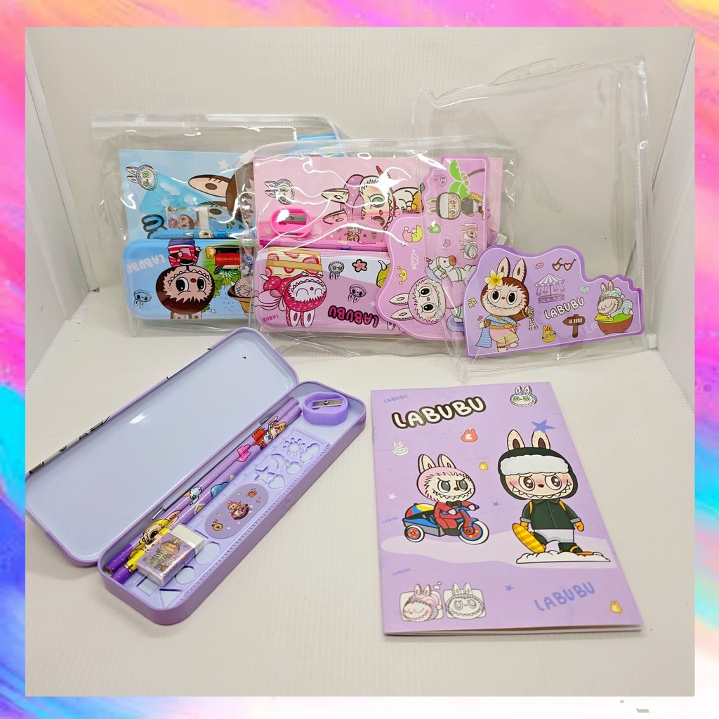 

Paket Alat Tulis 6in1 Lengkap Stationery Set Kotak Pensil Labubu Sanrio Kuromi Melody - GF0523