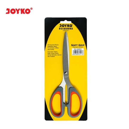 

GUNTING KARTON JOYKO SC-848 SOFT GRIP KERTAS SCISSORS TAJAM ATK MURAH EMPUK 848 SG STAINLESS STEEL