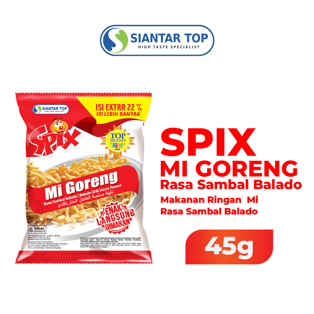 

Spix Mie Goreng Balado Premium 45g - SIANTARTOP