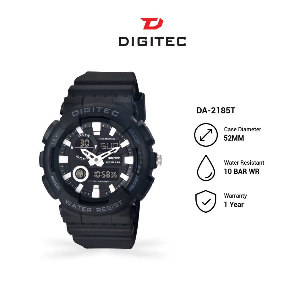 Original Jam Tangan Sport Digitec 2185 Digital Analog Pria  Watch