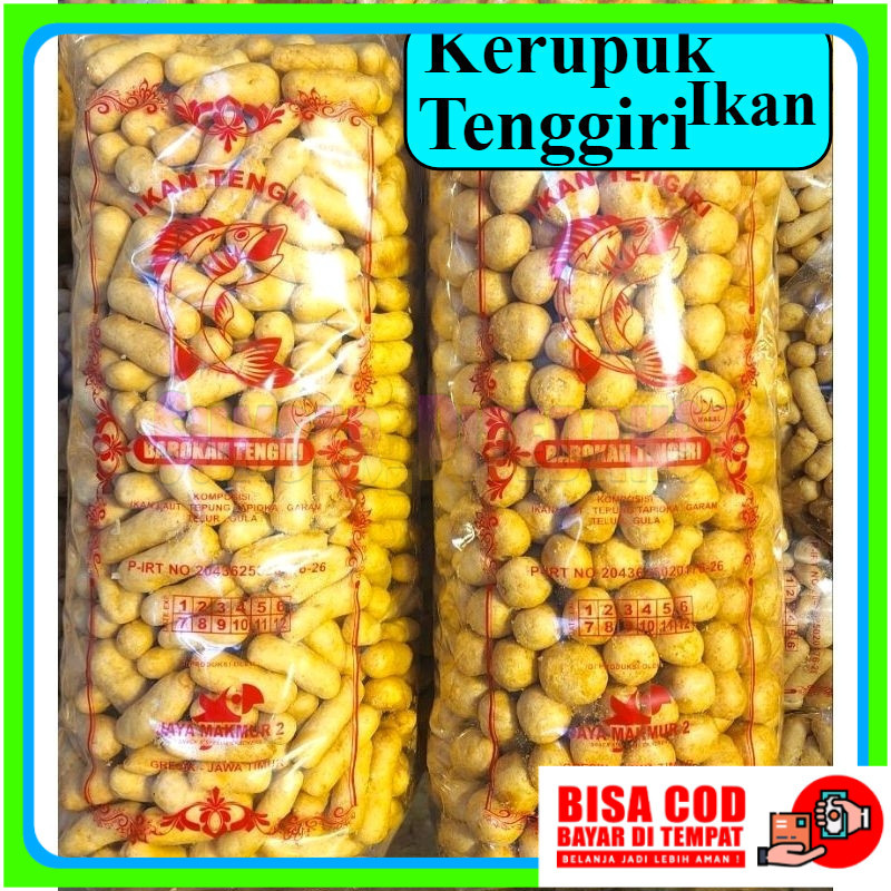 

1kg kerupuk ikan tengiri premium amplang tengiri khas jawa timur