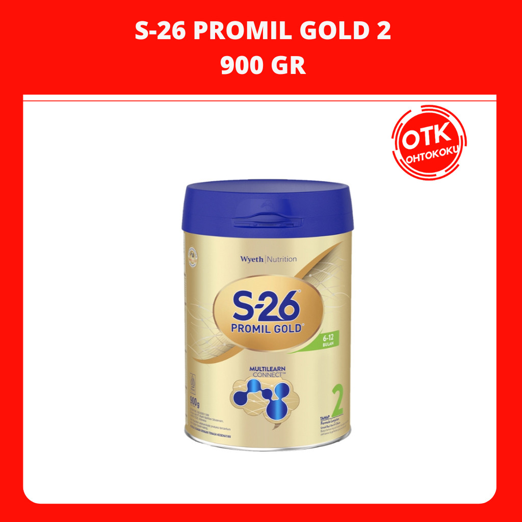 

S-26 Promil Gold 2 Susu Formula Usia 6-12 Bulan 900 gr