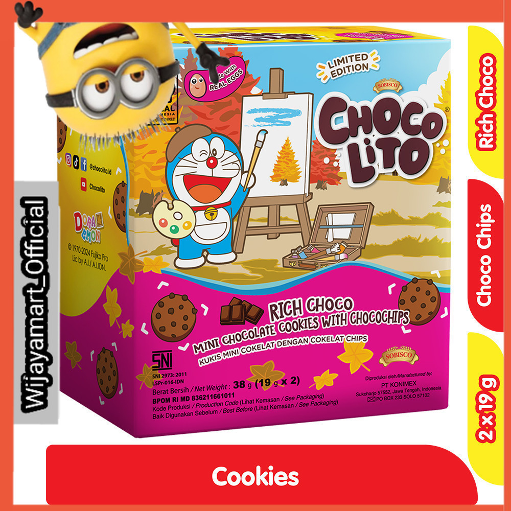 

Chocolito Cookies Mini Chocochips Rich Choco 2 x 19 g