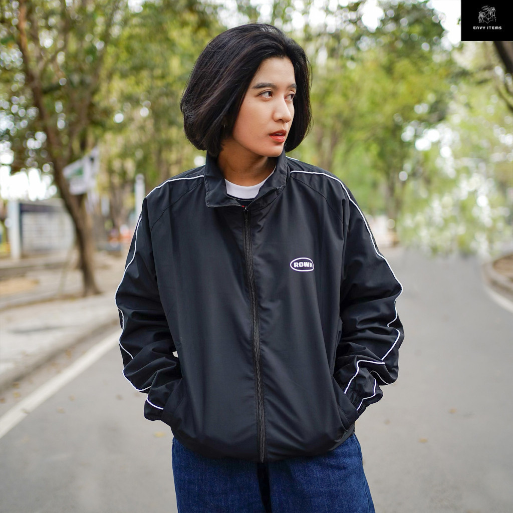 Rown Division Official Tracksuit Jacket - Rowndvsn Jaket Shaggy Black