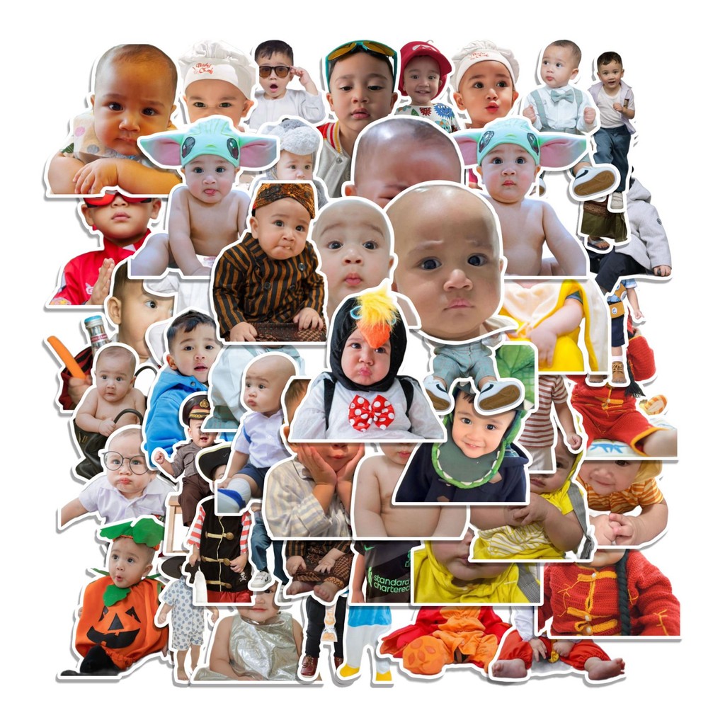 

COD 50 Pcs Stiker CIPUNG RAYYANZA MA / Anak Artis Indo Lucu Anti Air Untuk Dekorasi Notebook Sepeda Skateboard Handphone