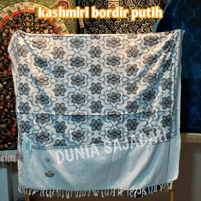 Sorban Kashmiri Bordir Putih / Sorban Exclusive India Handmade Bordir