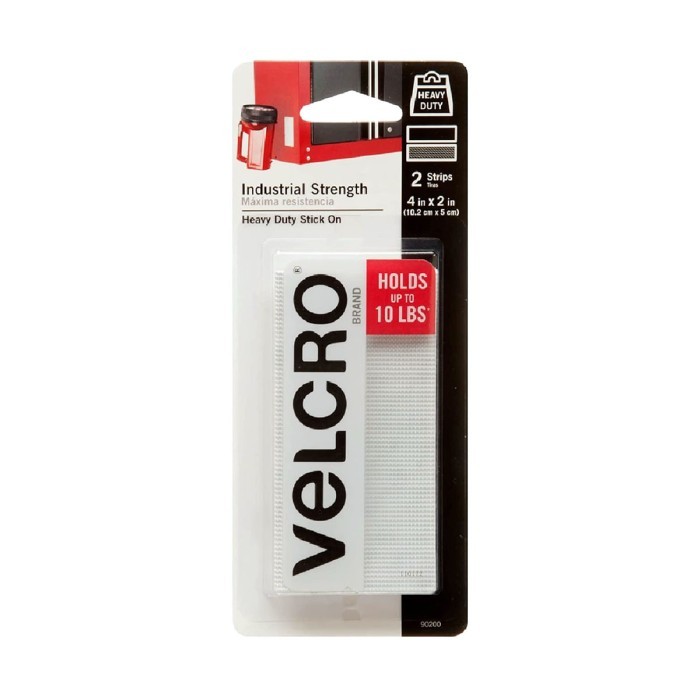 

PRODUK TERLARIS VELCRO Industrial Strength 4 in x 2 in Strips 2 ct. White