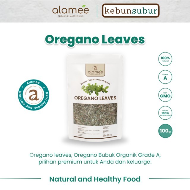 

ALAMEE Oregano Leaves Dried Leaves Flakes Garnish Murni Asli Seasoning Bumbu Dapur Organik 100 Gram