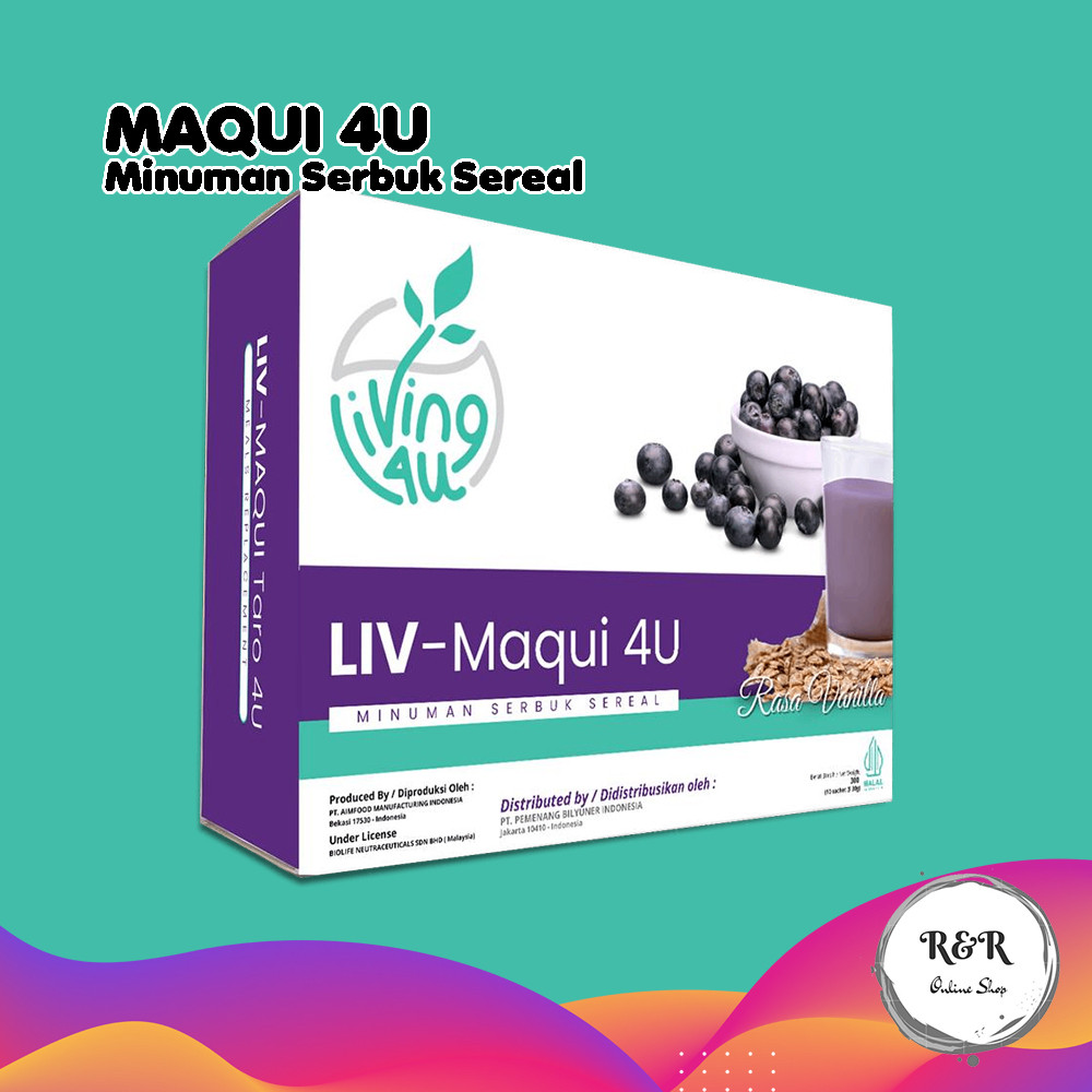 

Minuman Serbuk MAQUI 4U (1 Sachet) Sereal Sehat Bergizi Menunjang Pola Makan Seimbang dan Gaya Hidup Aktif