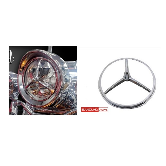 VTWIN 5 3/4" BULLET STYLE CHROME INSERT - TRI BAR #33-0173