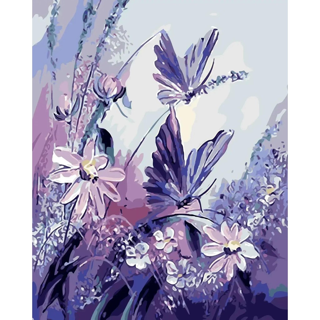 

Tulip DIY Digital Acrylic Flower Painting, Hand-filled Landscape, Hand-made, 1340