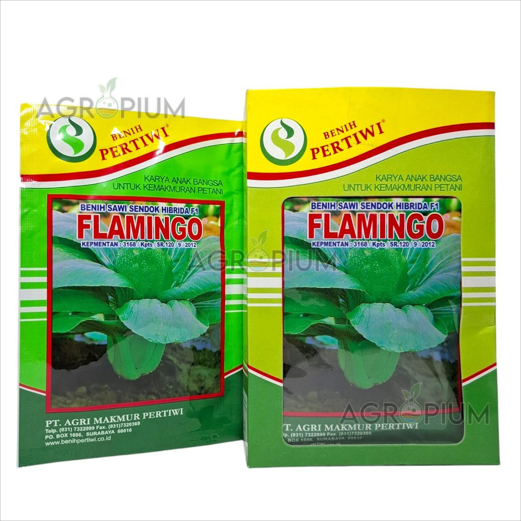 Benih Sawi Sendok Pakcoy Flamingo F1 isi 10 Gram Cap Benih Pertiwi