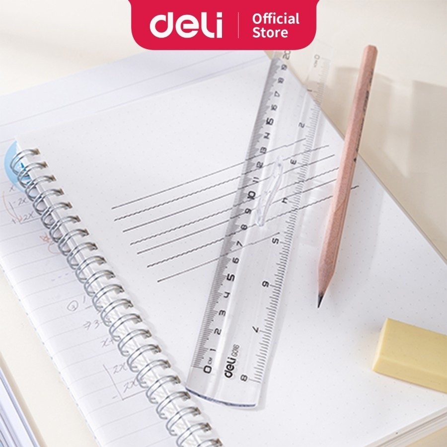 

Bobomart Deli Penggaris Transparant / Drafting School 20cm Dengan Pegangan - EG01612