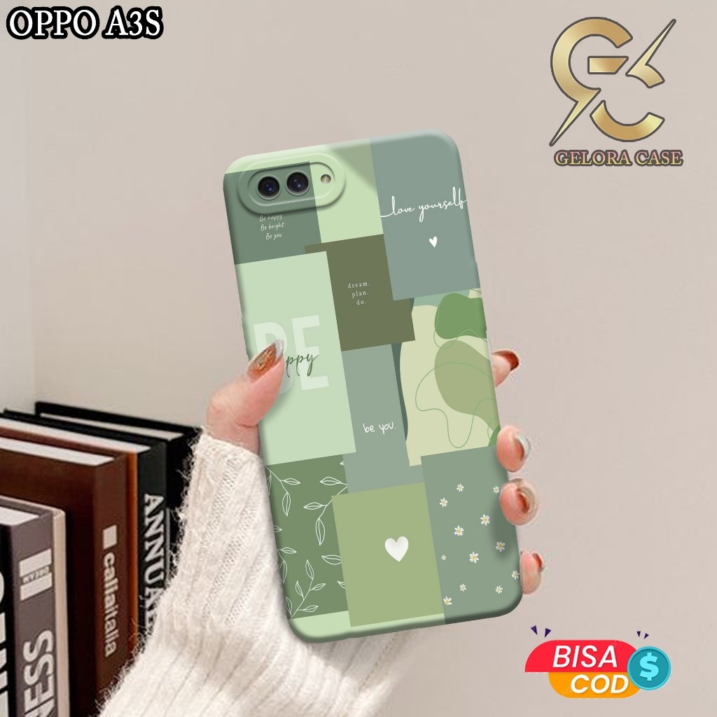 Case Oppo A3s / OPPO A5 - geloracase - Casing Oppo A3s - Motif case Aesthetic - Oppo - Softcase Oppo