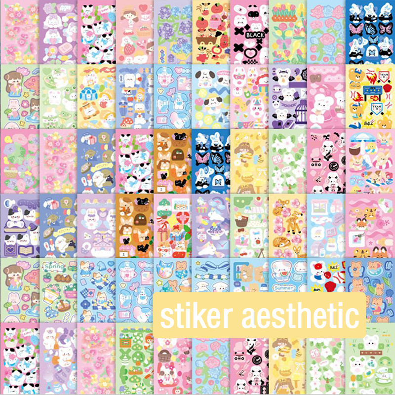 

Sticker Lucu Murah Diy Scrapbook Journal Dekorasi Stiker Aesthetic 10 Lembar Stiker Jurnal Sticker Keren