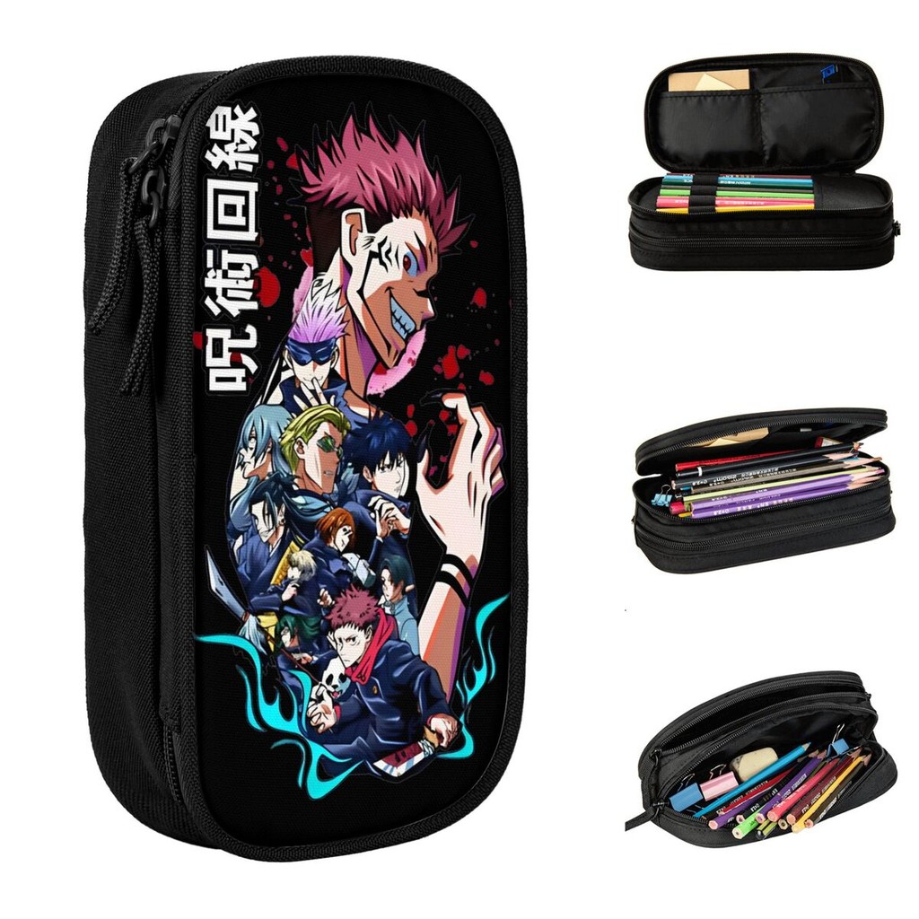 

Jujutsu Anime Kaisen Pencil Case New Comic Pen Holder Bags Kids Big Capacity Students School Cosmetic Pencilcases