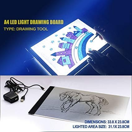 

Drawing Tracing A4 Copy Board Papan LED Light Pad Ultra Jiplak Gambar