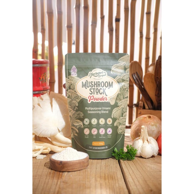 

Mushroom Powder ( Kaldu Jamur Asli Bebas MSG ) 250 gr - Djoeragan Rempah
