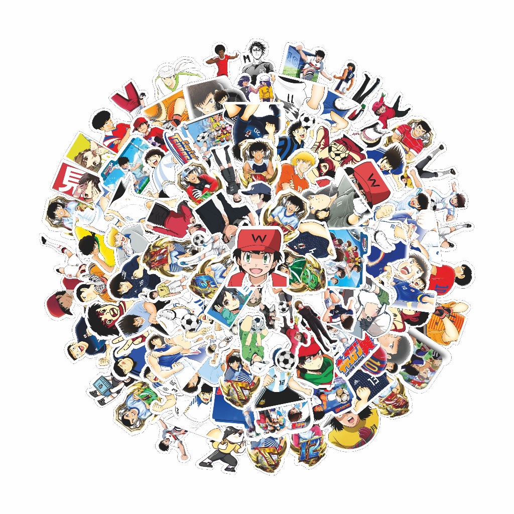 

COD✨ 100 Pcs Stiker Motif Anime Captain Tsubatsa Anti Air Untuk Dekorasi Notebook Sepeda Skateboard Handphone DIY