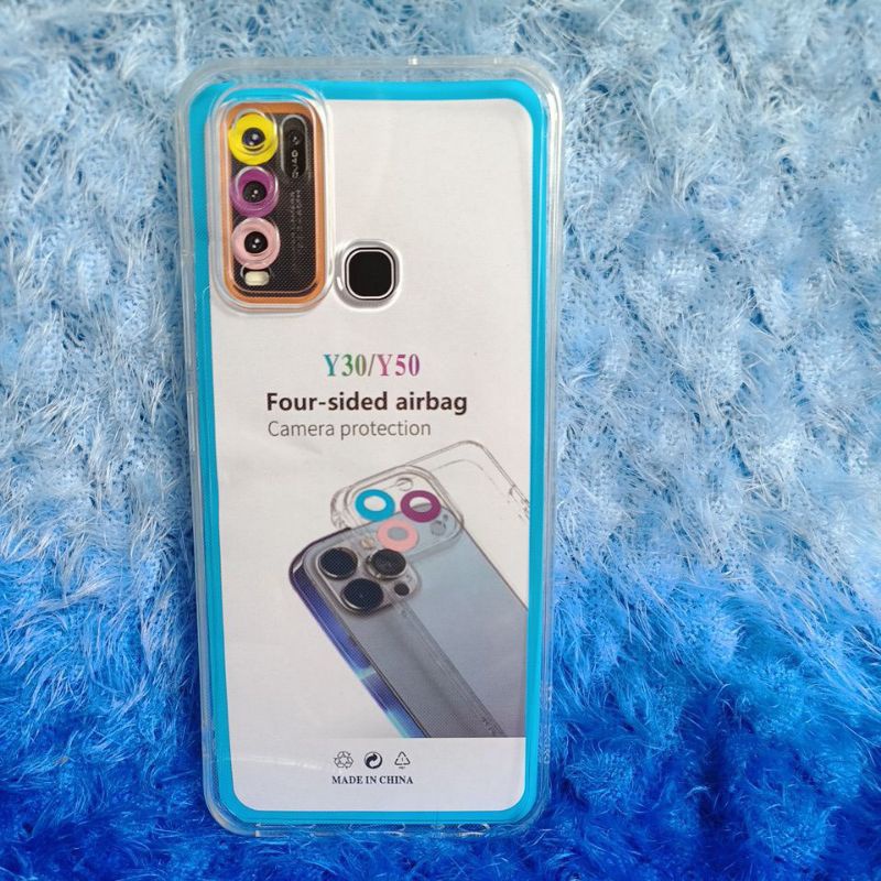 Soft Case Casing Clear Bening VIVO Y30/Y50 Casing Silikon Transparan Pelindung Belakang HP full kare