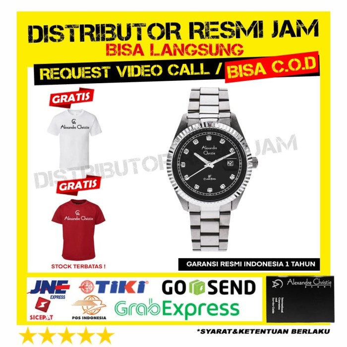 jam tangan wanita Alexandre Christie 5003LD garansi resmi 12 bulan