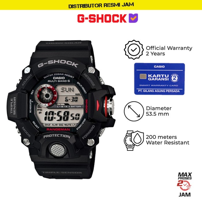 GShock GW-9400-1DR GW-9400-1 GW9400 GW9400 Garansi Resmi 2 Tahun