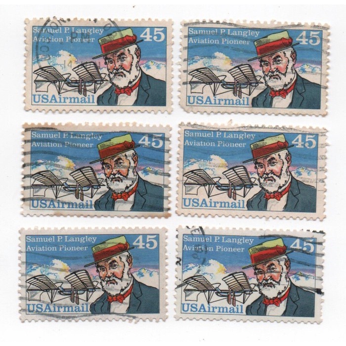 

Perangko Amerika Samual P Langley Aviation Pioneer 45c USAirmail 1988