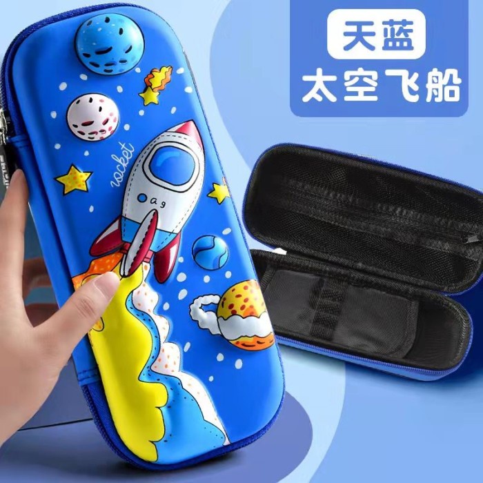 

[Best Seller] Tempat Pensil| Kotak Pensil Anak Sekolah TK SD | 3D Timbul Hardcase | - Apollo