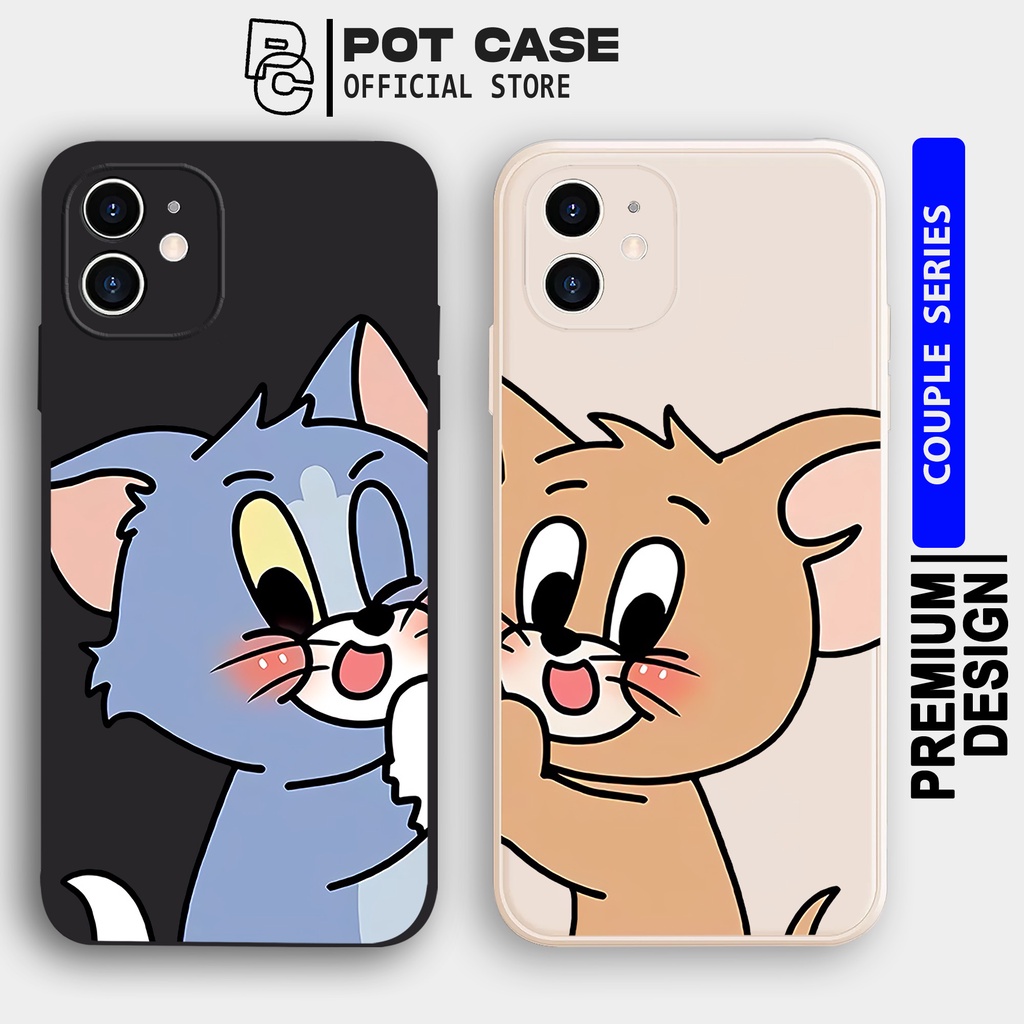 Case Couple Kucing Lucu PO272 Realme C11 C12 C15 C20 C21 C21Y C30 C33 C35 8i 9i 10 NARZO 50i Softcas