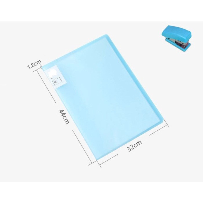 

Map Plastik / Display Book / Clear Holder A3 20 Pocket / 20 Lembar - White Clear