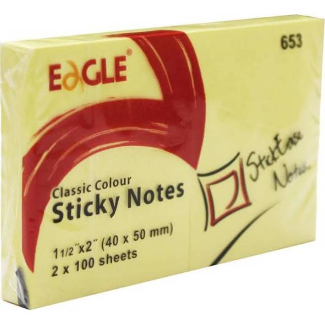 

Memo Sticky Notes 653 40x50mm Pastel (200lbr)