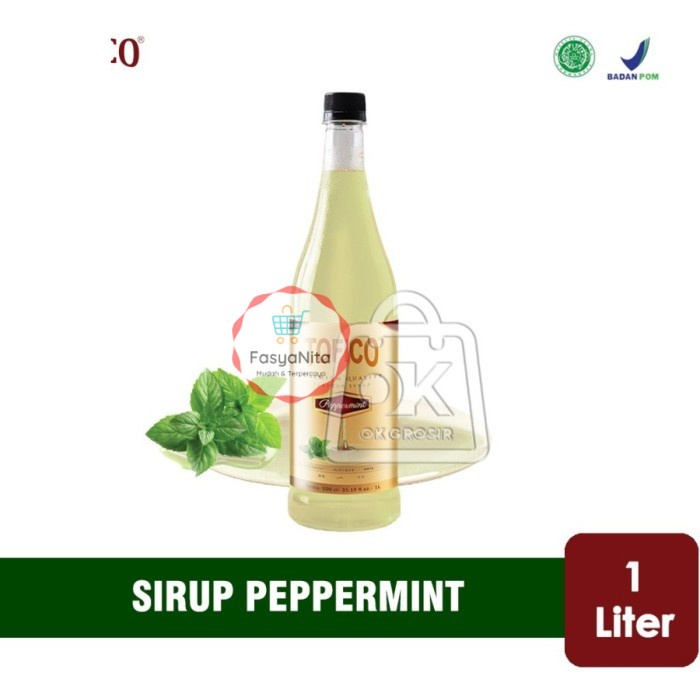 

Sirup Peppermint Tofico / Peppermint Syrup (Botol Plastik 1 Liter) - FasyAnita Mart Denpasar