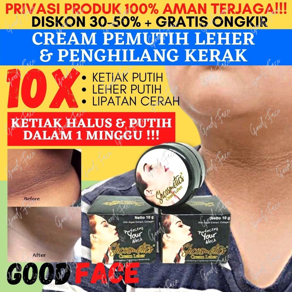 CREAM PEMUTIH TUBUH - PEMUTIH KETIAK - PENCERAH BOKONG DAN SELANGKANGAN - CREAM LEHER BPOM
