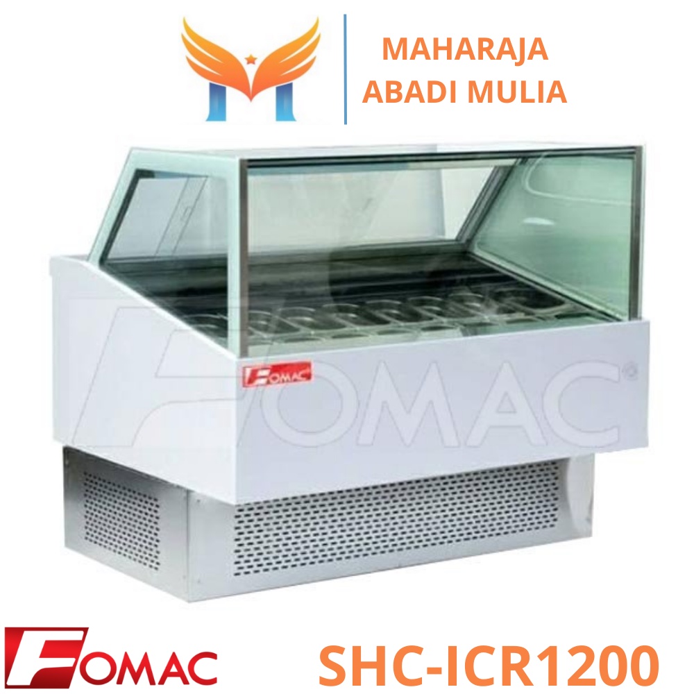 Gelato Showcase Fomac Shc-Icr1200 Showcase Ice Cream Gelato 12 Tray Garansi Resmi