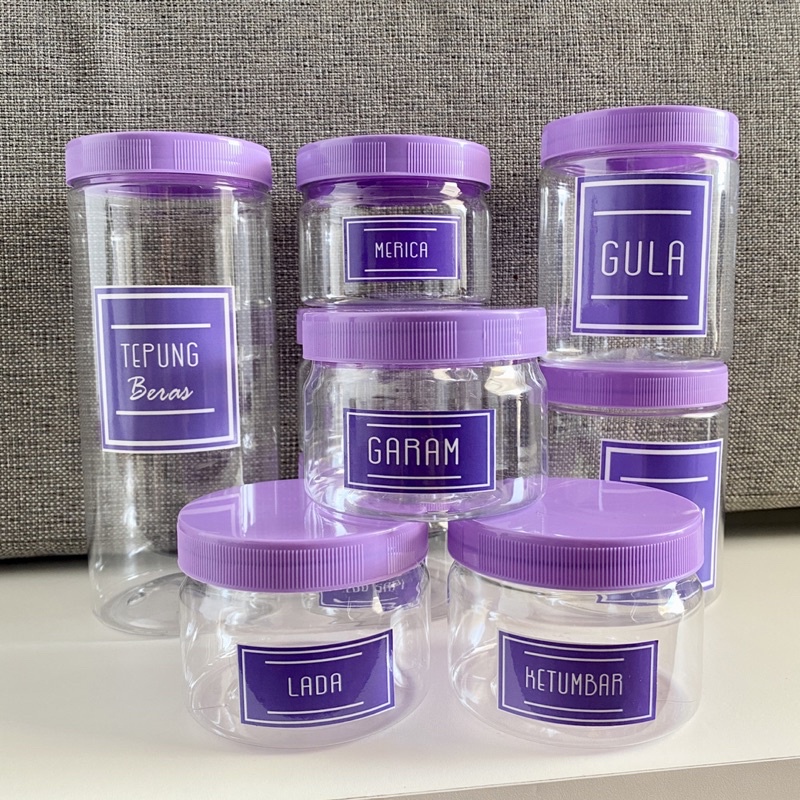 NEW TOPLES BUMBU DAPUR BAHAN PLASTIK WARNA UNGU PASTEL