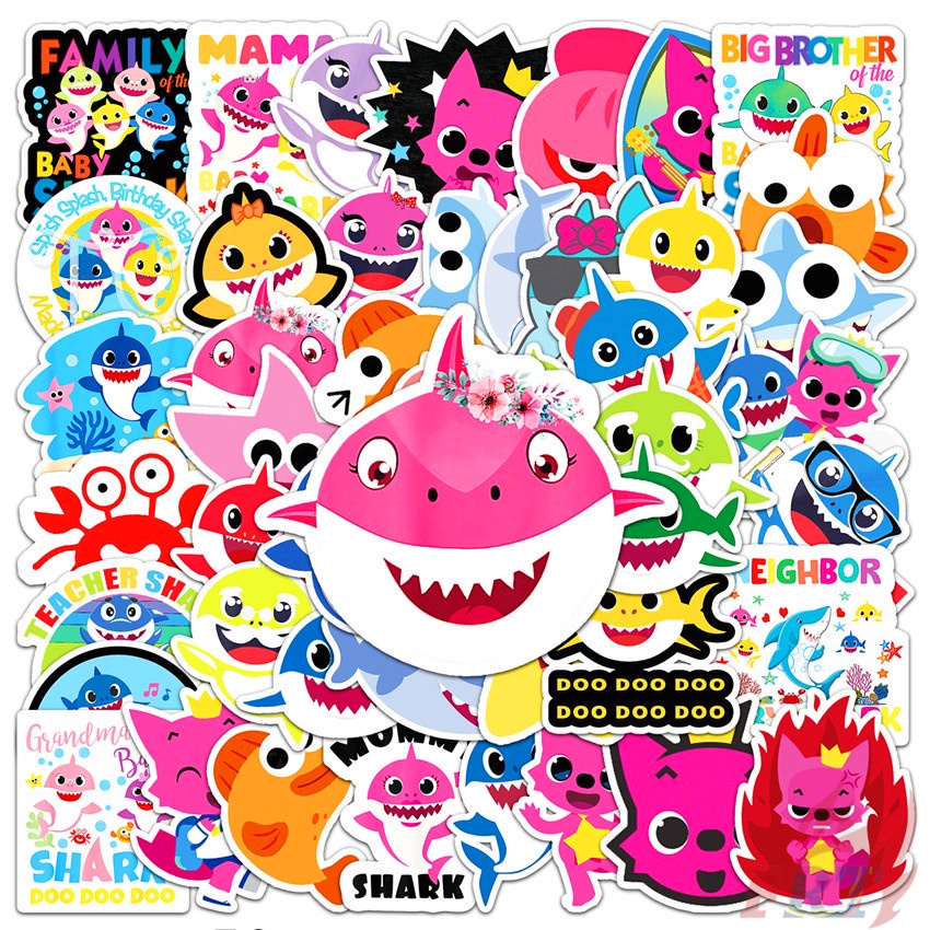 

Stiker Lagu Desain Baby Shark Series 03 Untuk Anak 25pcs / Set Stiker Doodle DIY Untuk Koper / Laptop / Skateboard