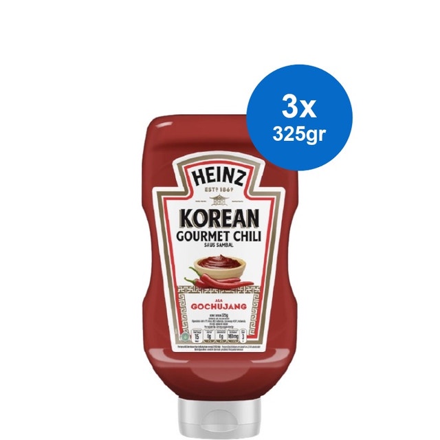 

Heinz Saus Sambal Ala Gochujang Korea 325 gr x 3