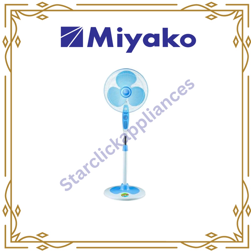 MIYAKO Kipas Angin Berdiri Stand Fan KAS-1618 KB / KAS 1618 KB / KAS1618KB [16 INCH] [Garansi Resmi]