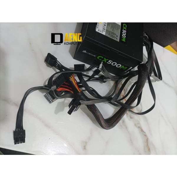 Power Supply PSU Power Suplay PC Merk Corsair CX500M 500 Watt Mantap Murah