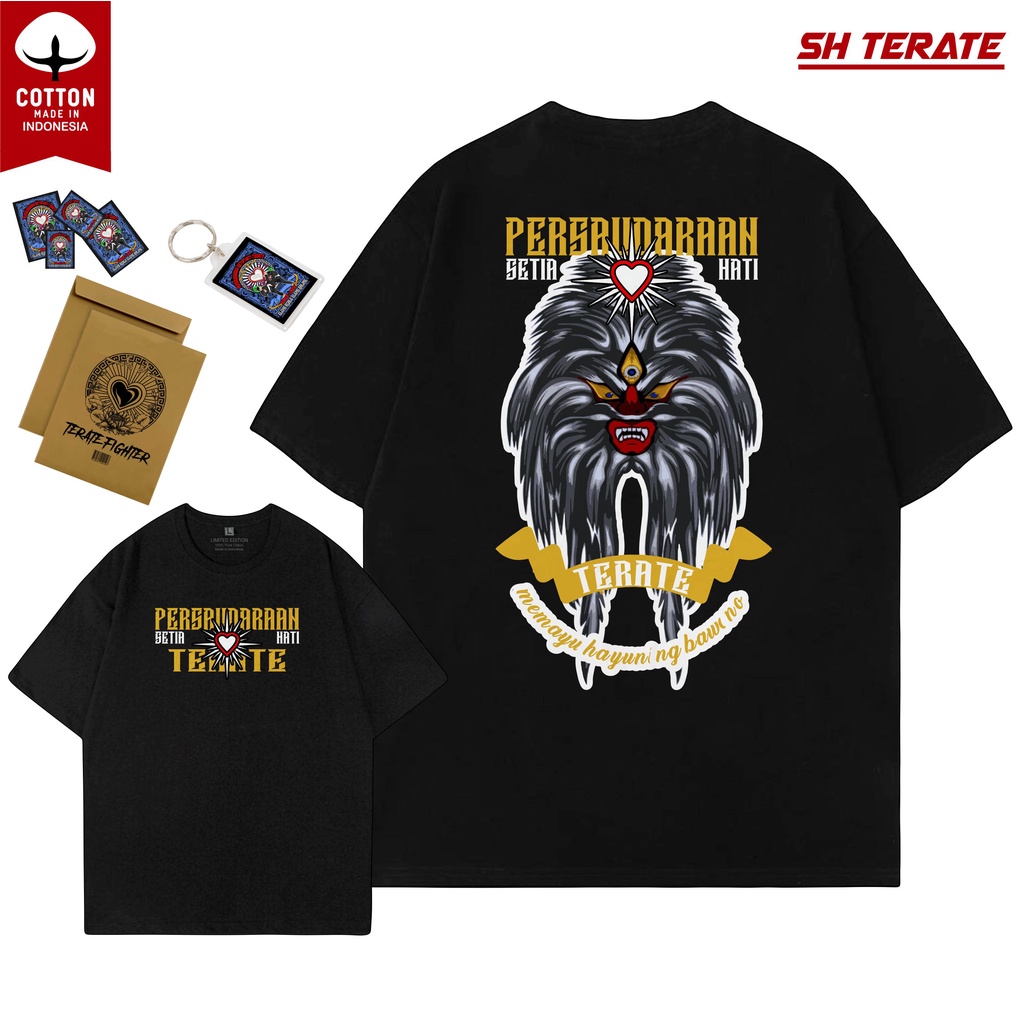 Kaos SH Terate PSHT TOPENG GANONGAN Kaos Raja Tega Terjal Setia Hati Terate PunkSHter