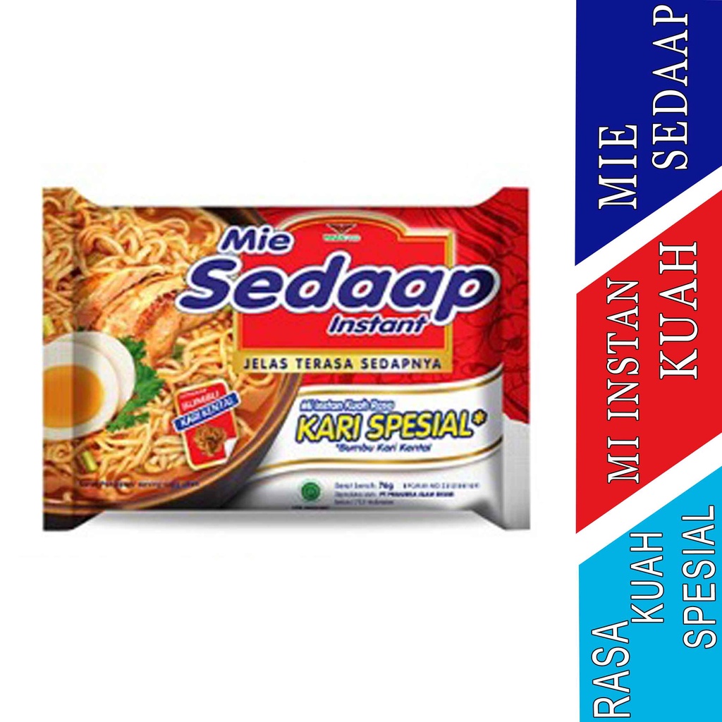 

Mie Rasa Kari Spesial - Mie Sedaap - Mi Instan Kuah - Bumbu Kari Kental
